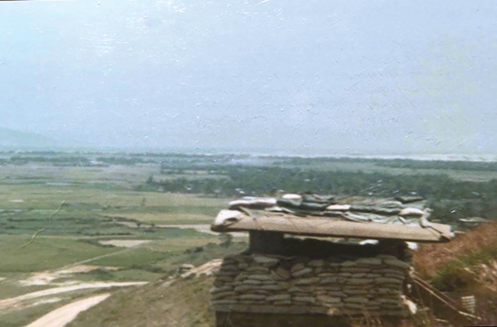 The bunker in Vietnam where Parsons served with Delta Co, 1st Battalion, 26th Marines on Hill 190 in Quang Nam Province.