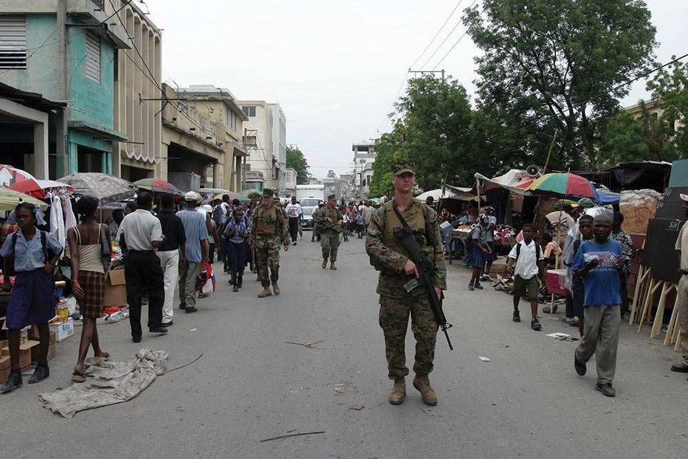 Marines Patrol Haiti