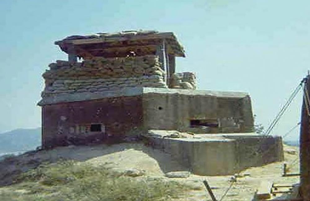 The bunker in Vietnam where Parsons served with Delta Co, 1st Battalion, 26th Marines on Hill 190 in Quang Nam Province.