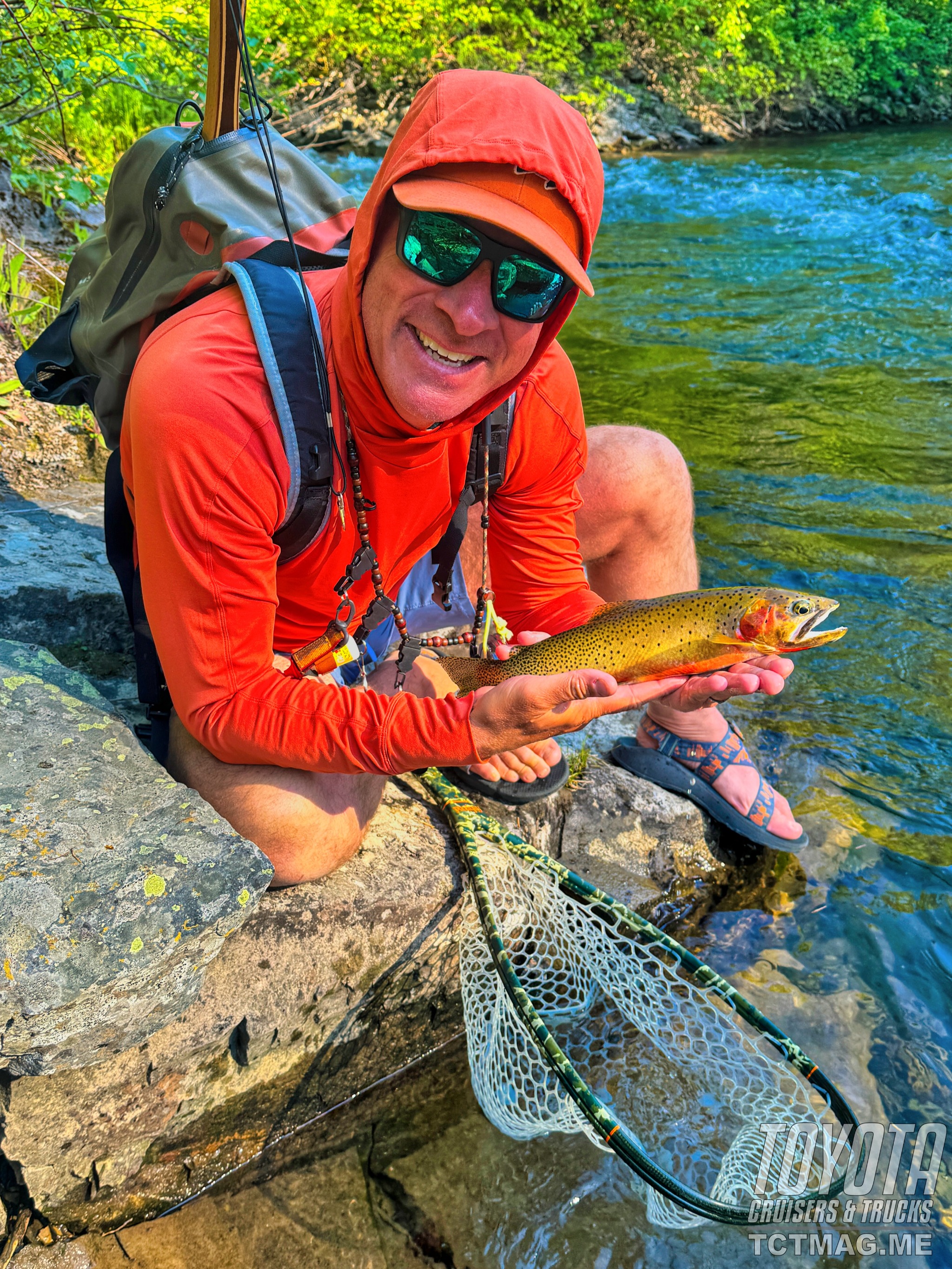 The author proud of his catch.