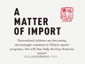 A Matter of Import Cover